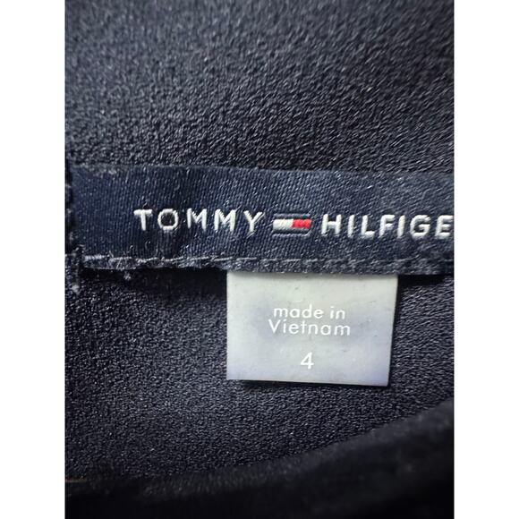 Tommy form skimming dress in blue with gold accent buttons - Picture 5 of 9